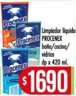 Supermercados Caracol Procenex limpiador líquido baño/cocina/vidrios oferta