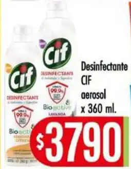 Supermercados Caracol Cif desinfectante aerosol oferta