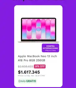 Frávega Apple MacBook Neo 13 inch oferta