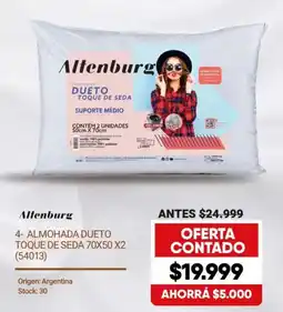 Hendel Altenburg almohada dueto toque de seda oferta