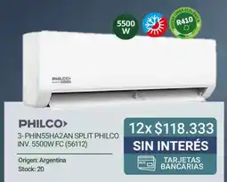 Hendel Philco 3- phin55ha2an split philco oferta