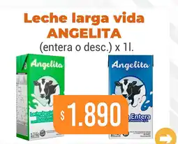 Beltrán Supermercados Angelita leche larga vida entera o descremada oferta
