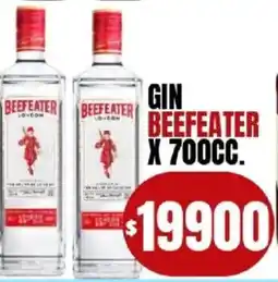 Supermercados Mariano Max Beefeater gin oferta