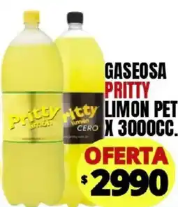 Supermercados Mariano Max Pritty gaseosa limon pet oferta