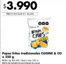 Disco Cuisine & Co papas fritas tradicionales oferta