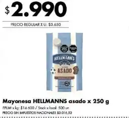 Disco Hellmanns mayonesa asado oferta