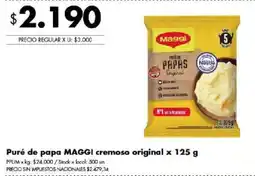 Disco Maggi puré de papas cremoso original oferta
