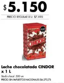 Disco Cindor leche chocolatada oferta