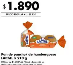 Disco Lactal pan de pancho/ de hamburguesa oferta