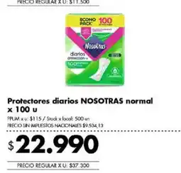Disco Nosotras protectores diarios normal oferta