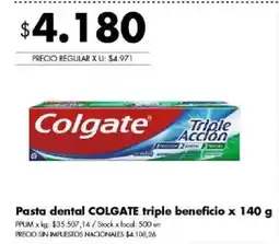 Disco Colgate pasta dental triple accion oferta