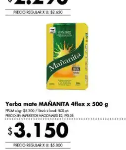 Disco Mañanita yerba mate 4flex oferta