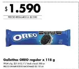 Disco Oreo galletitas regular oferta