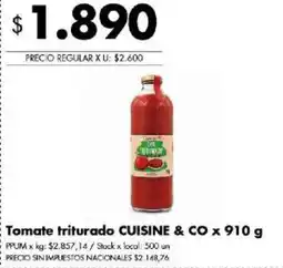 Disco Cuisine & Co tomate triturado oferta