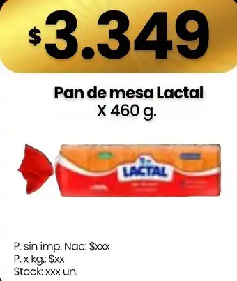 Lactal pan de mesa