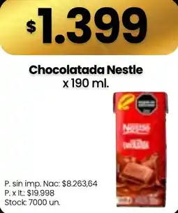 Changomas Nestle chocolatada oferta