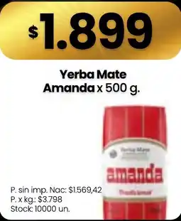 Changomas Amanda yerba mate oferta