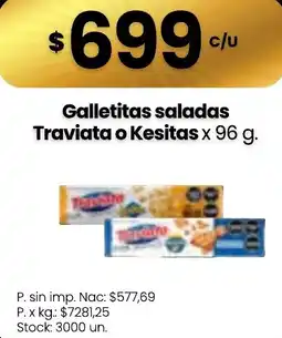 Changomas Traviata galletitas saladas oferta