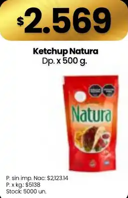 Changomas Natura ketchup oferta