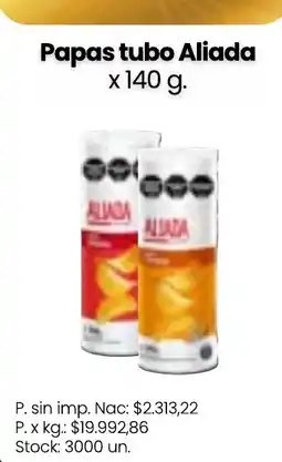 Changomas Aliada papas tubo oferta