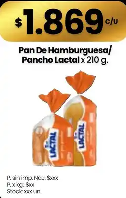 Changomas Lactal pan de hamburguesa oferta