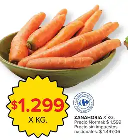 Carrefour Zanahoria oferta