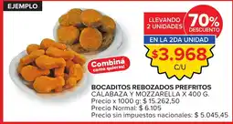 Carrefour Bocaditos rebozados prefritos calabaza y mozzarella oferta