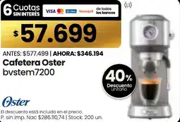 Changomas Oster cafetera oferta