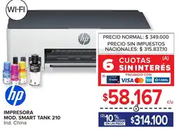 Carrefour Hp impresora mod. smart tank 210 oferta