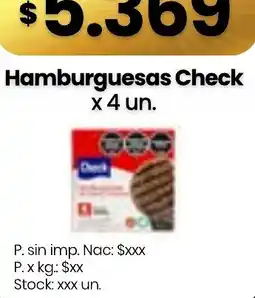 Changomas Check hamburguesas oferta