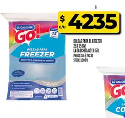 Supermercados DIA La gauchita bolsas para freezer oferta