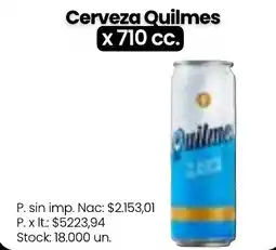 Changomas Quilmes cerveza oferta