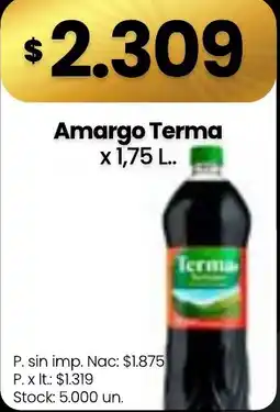 Changomas Amargo Terma oferta