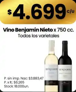 Changomas Benjamín Nieto vino oferta