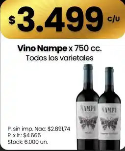 Changomas Nampe vino oferta