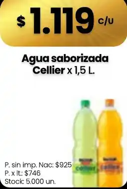 Changomas Cellier agua saborizada oferta