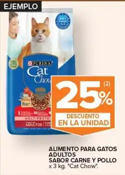 Carrefour Express Alimento para gastos adultos sabor carne y pollo oferta