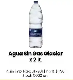 Changomas Glaciar agua sin gas oferta