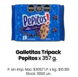Changomas Pepitos galletitas tripack oferta