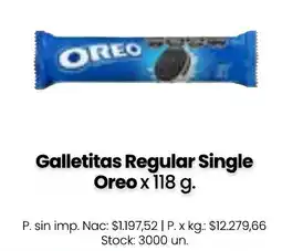 Changomas Oreo galletitas regular single oferta