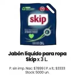 Changomas Skip jabón líquido para ropa oferta