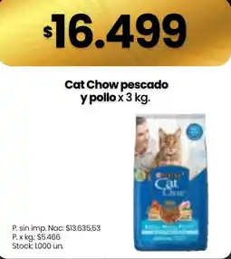 Changomas Cat Chow pescado y pollo oferta