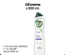Changomas Cif crema oferta