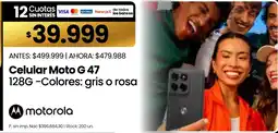 Changomas Motorola celular moto g 47 oferta