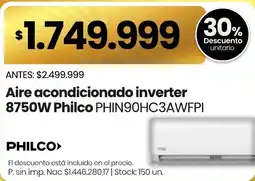 Changomas Philco aire acondicionado inverter 8750w oferta