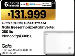 Changomas Gafa freezer horizontal inverter oferta
