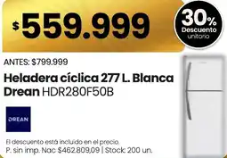 Changomas Drean heladera cíclica 277 l. blanca oferta