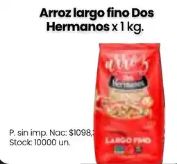 Changomas Dos Hermanos arroz largo fino oferta