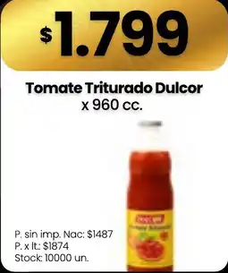 Changomas Dulcor tomate triturado oferta