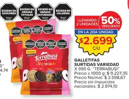 Carrefour Terrabusí galletitas surtidas variedad oferta